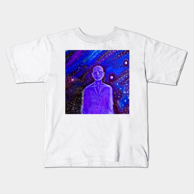 The Cosmic Man Kids T-Shirt by soulfulprintss8